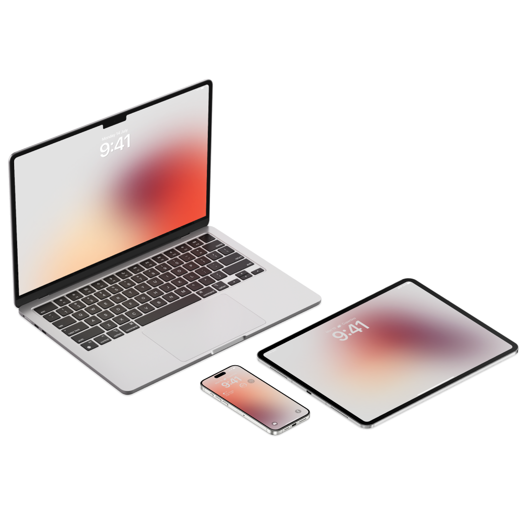 Blush Ember Gradient | Wallpapers for iPhone iPad & MacBook | T-007