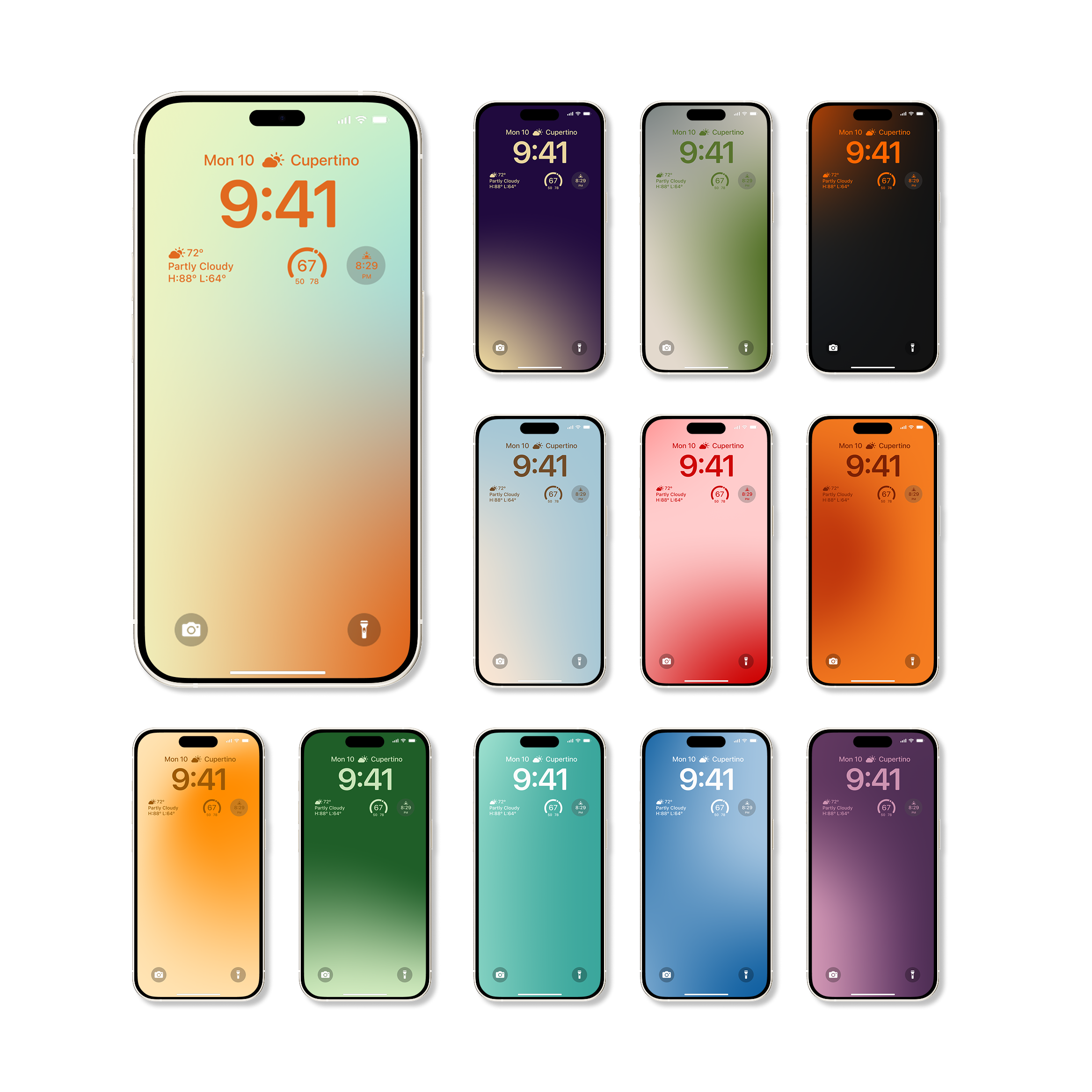 Sunset Serenity | W-029 Wallpaper Set for iPhone