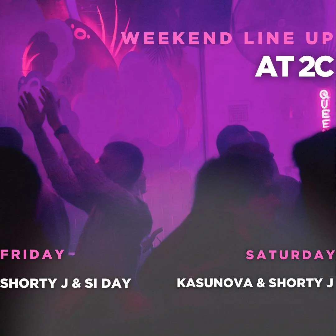 this weekend at 2C 🪩