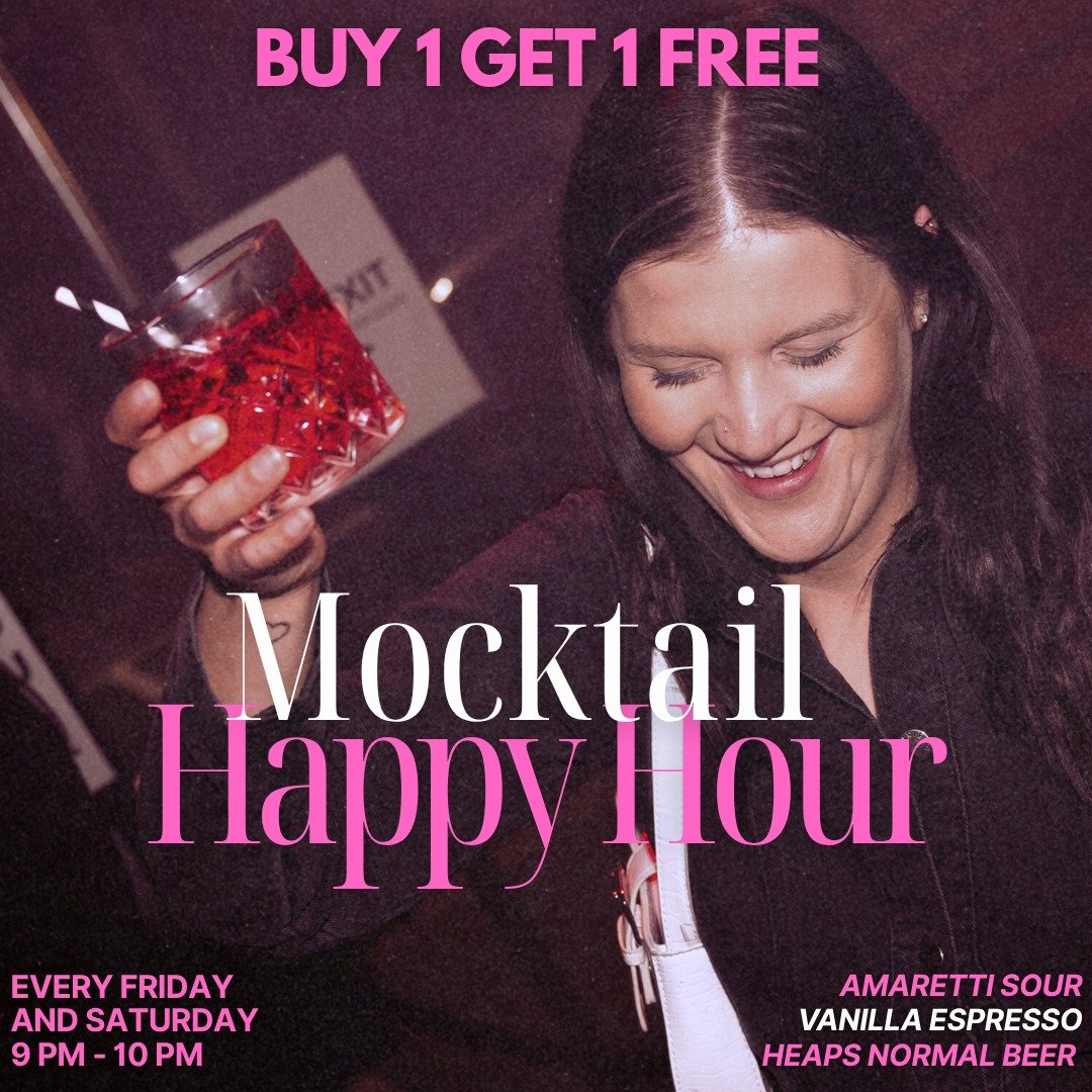 mocktail happy hour coming your way - buy 1 get 1 free ✨