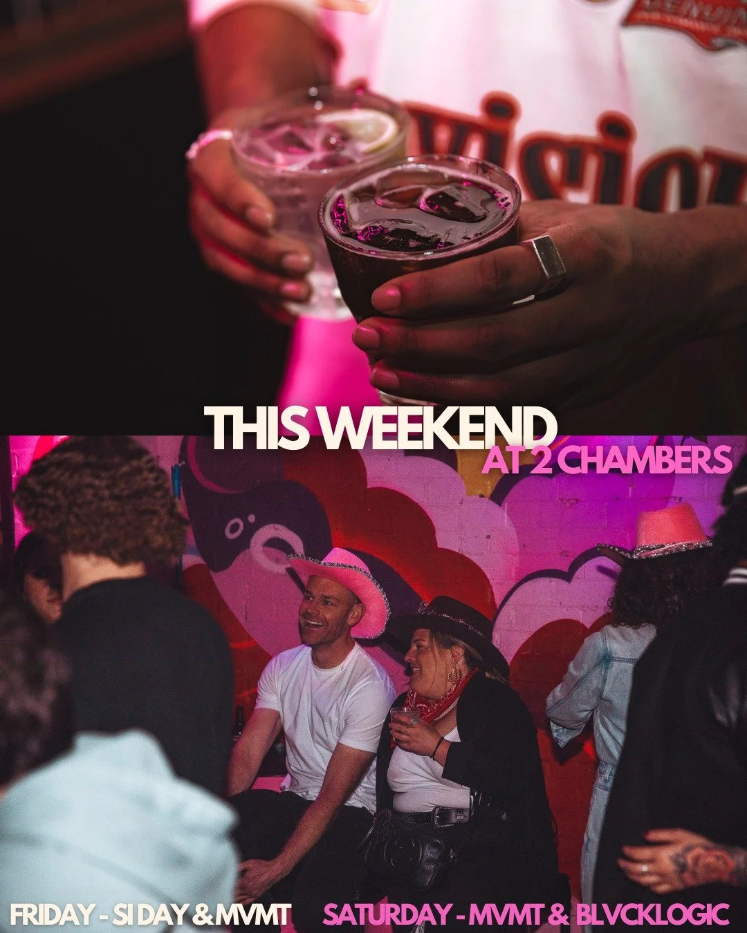 lineup this weekend at 2C✨