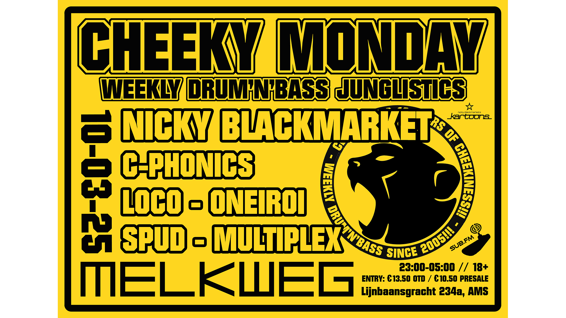CHEEKY MONDAY: NICKY BLACKMARKET!