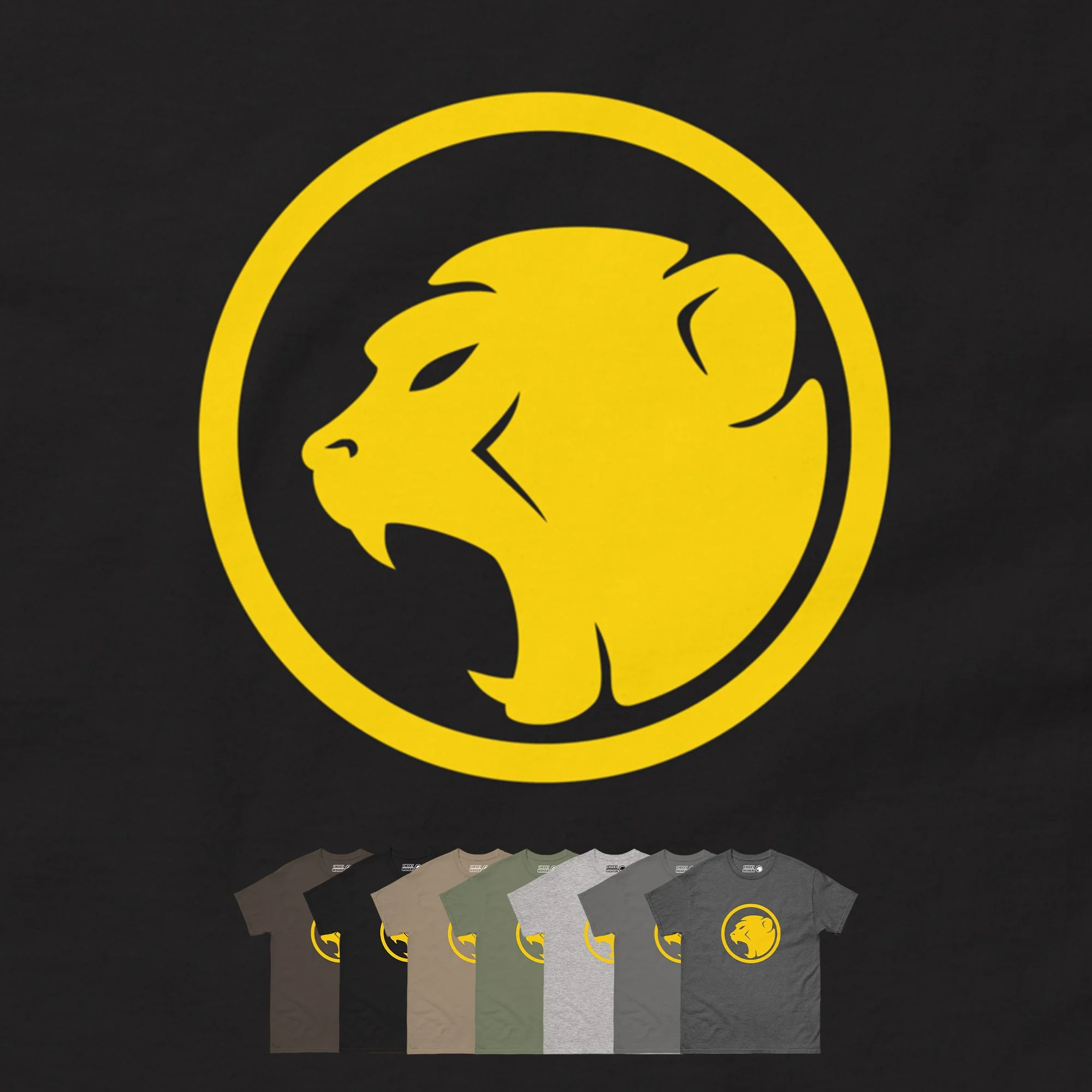 Yellow 'Ring' Print - Cheeky Monday Unisex Tee (Neutral colours)