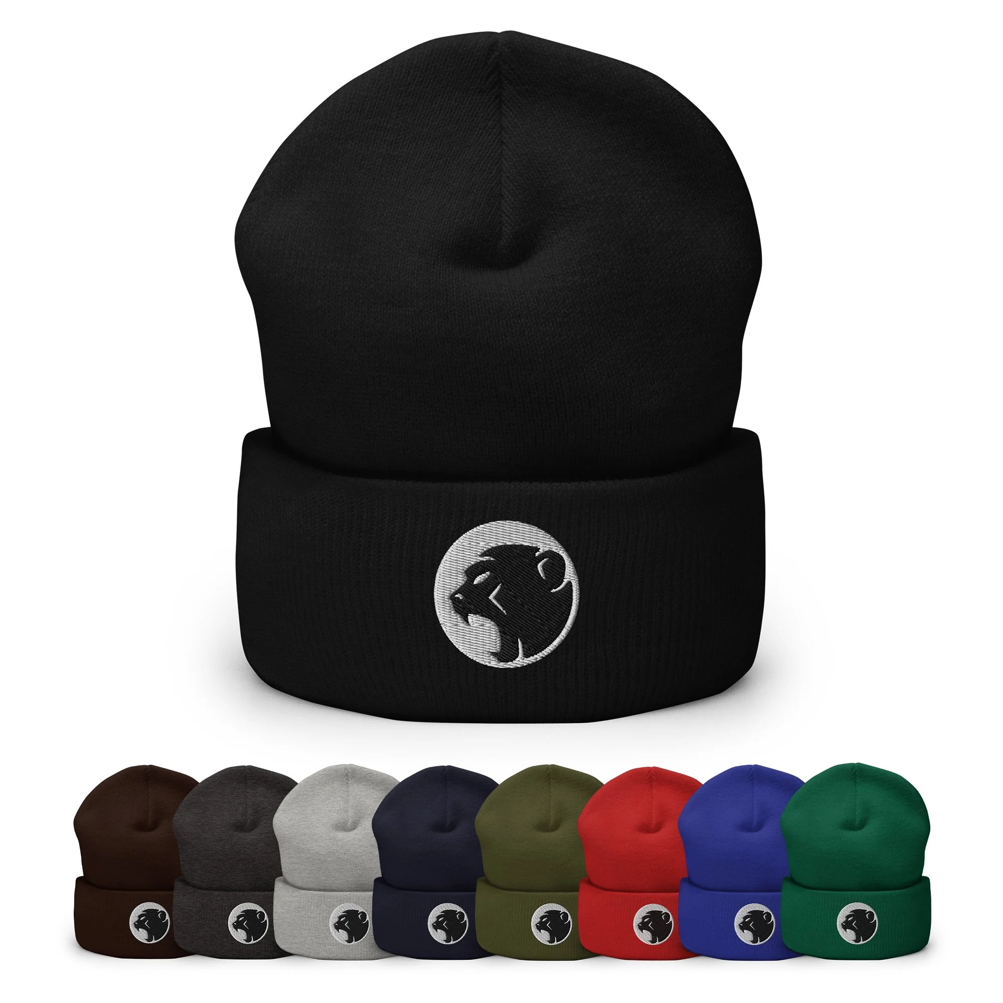 Embroidered Beanie - Cheeky Monday 'Moon' (White)