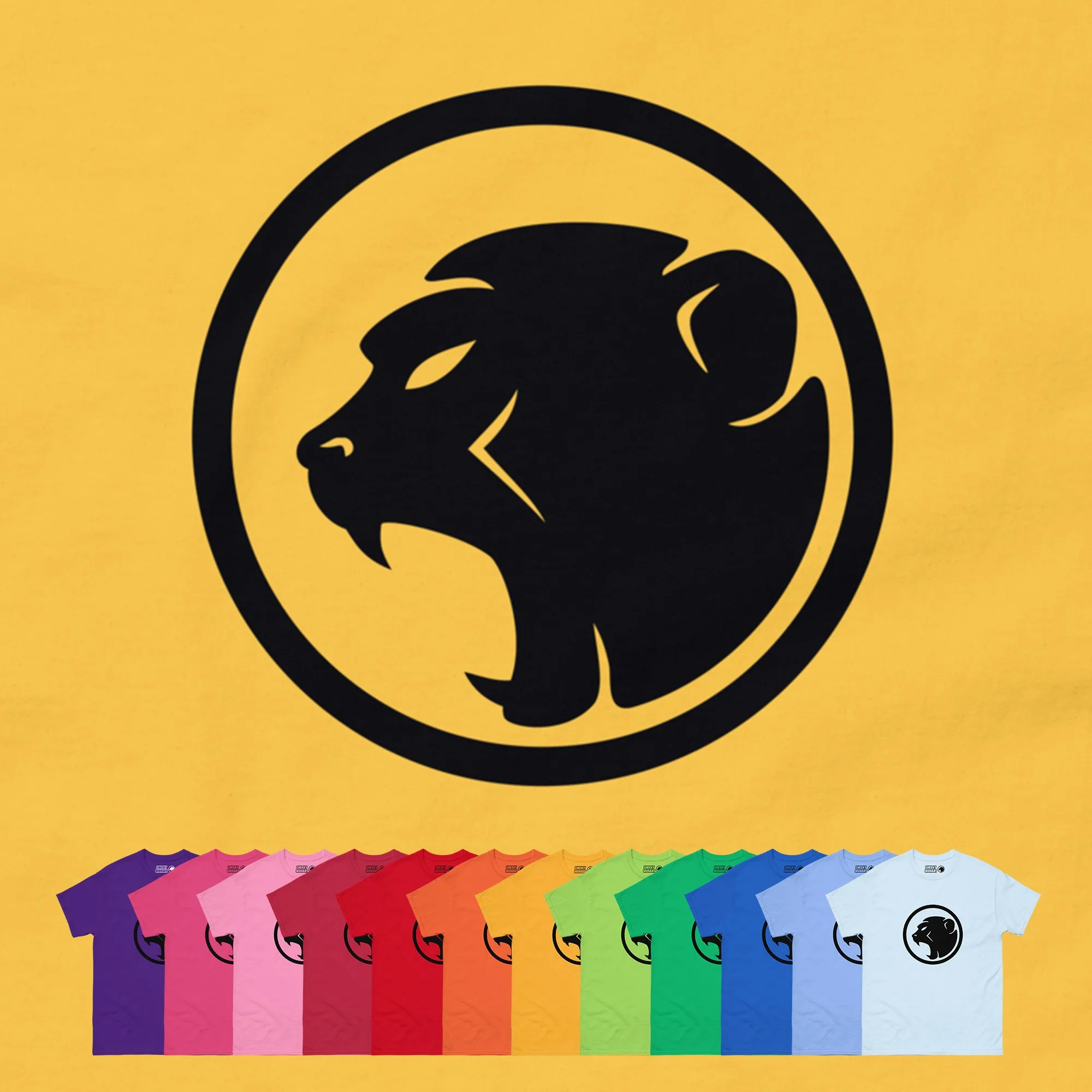 Black 'Ring' Print - Cheeky Monday Unisex Tee (Vibrant colours)