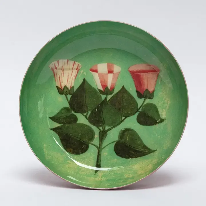 Festival of Flowers Enamel Trinket Tray