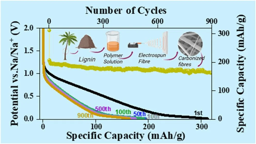 Understanding the Importance of the Lignin–Biopolymer Ratio in Optimizing the Performance of Sustainable Biomass-Derived Electrospun Carbon Fiber Anodes in Sodium-Ion Batteries ACS Appl. Energy Mater. 2025, Just Accepted