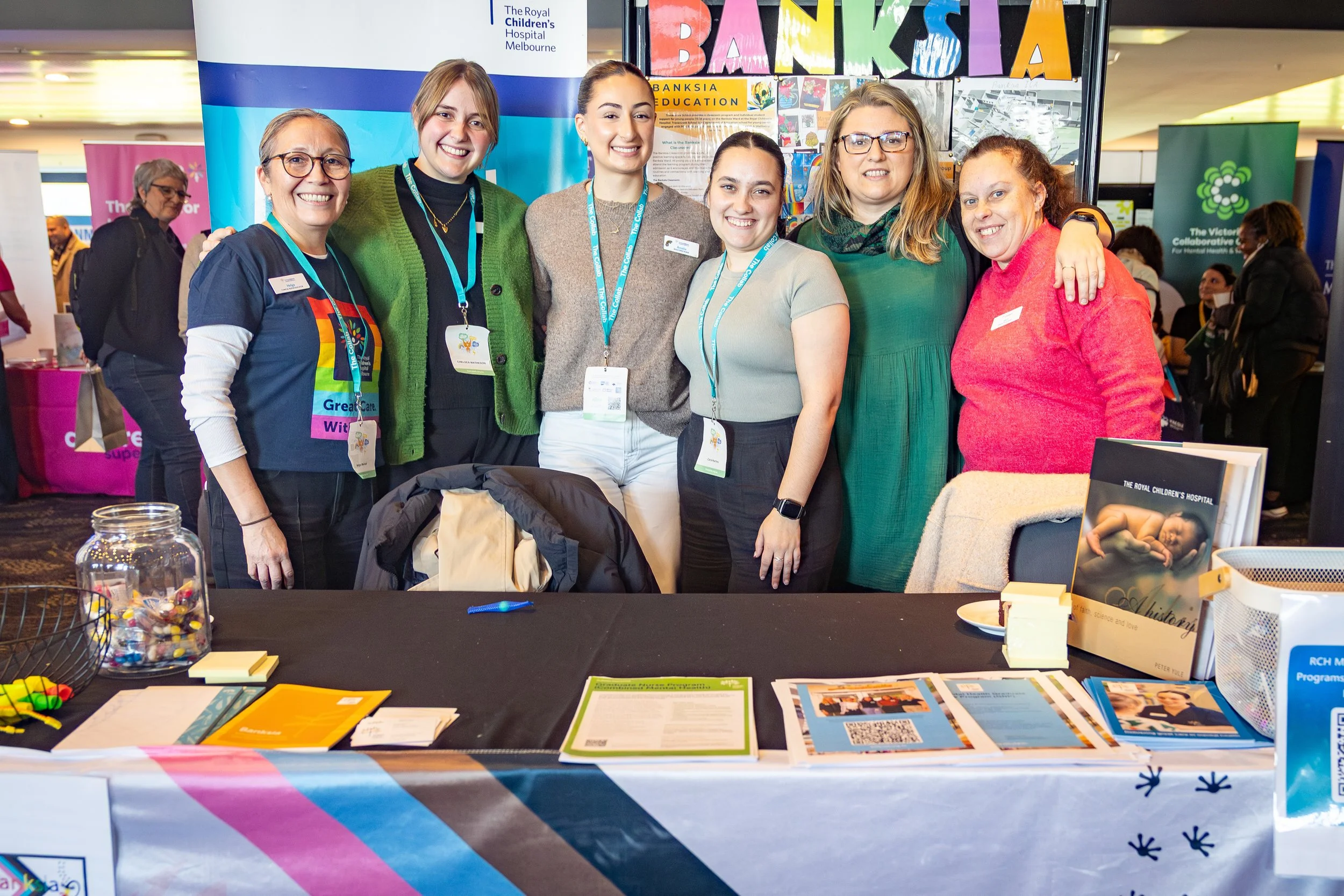 A colour image of a stall at a business event
