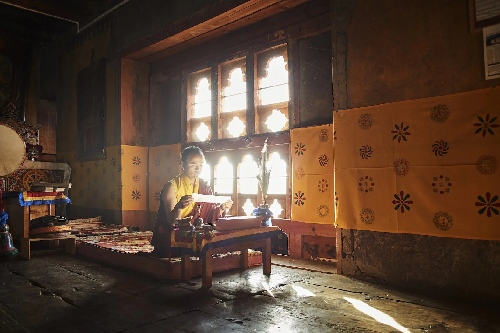 Paro Samteling Monastery Astrology Reading with Monks.jpg