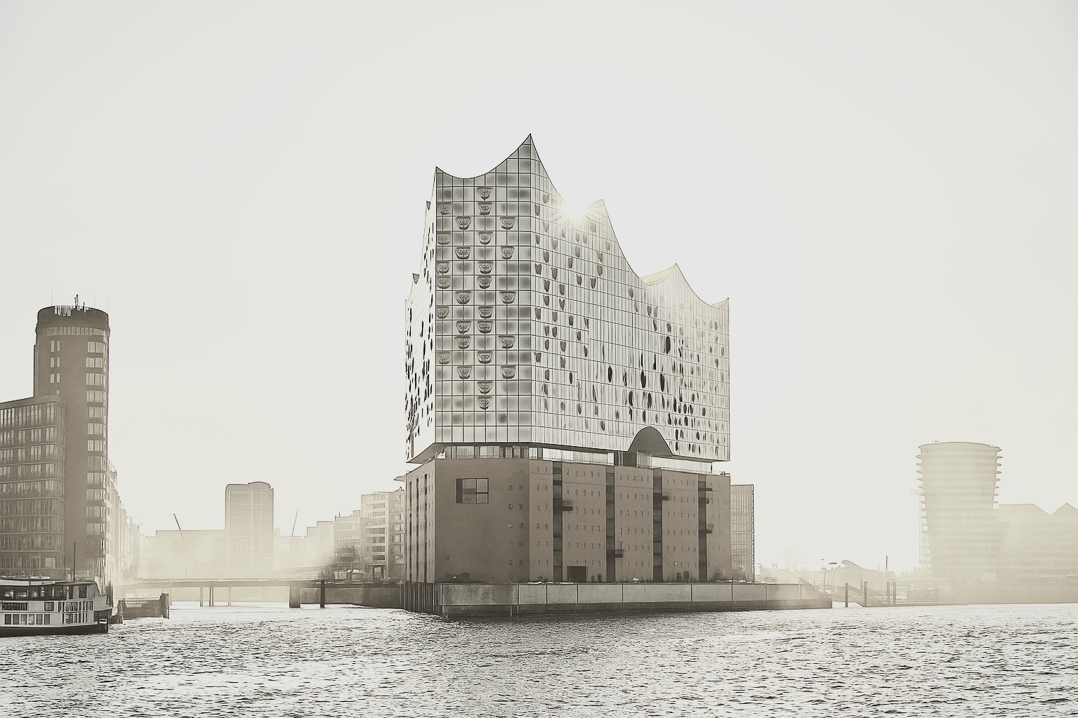 The Elbphilharmonie on the Hamburg waterfront