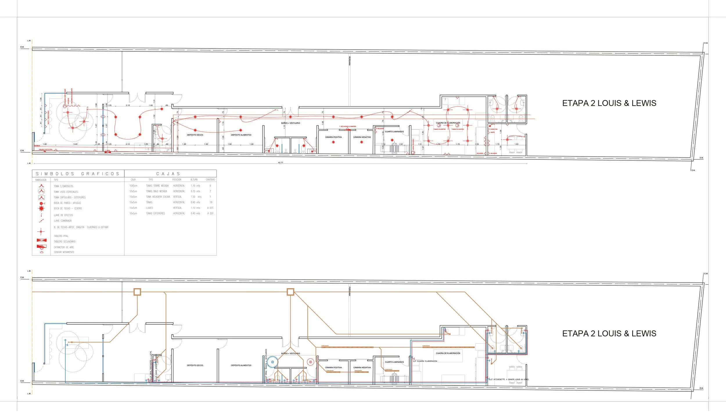 Electrical and Sanitary Floor plan 