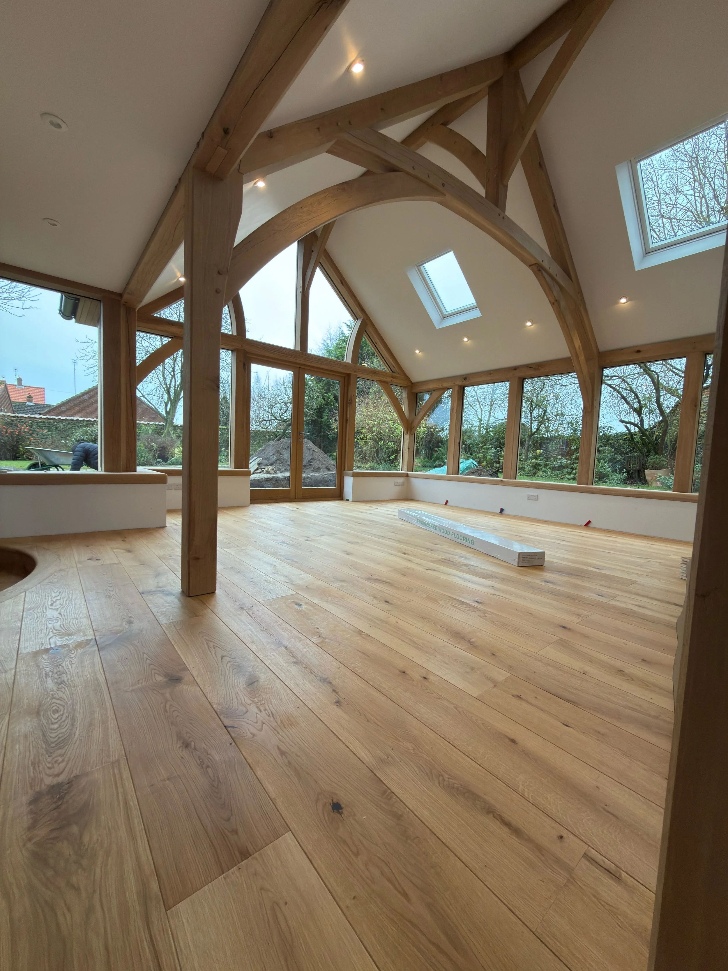 Engineered oak floor