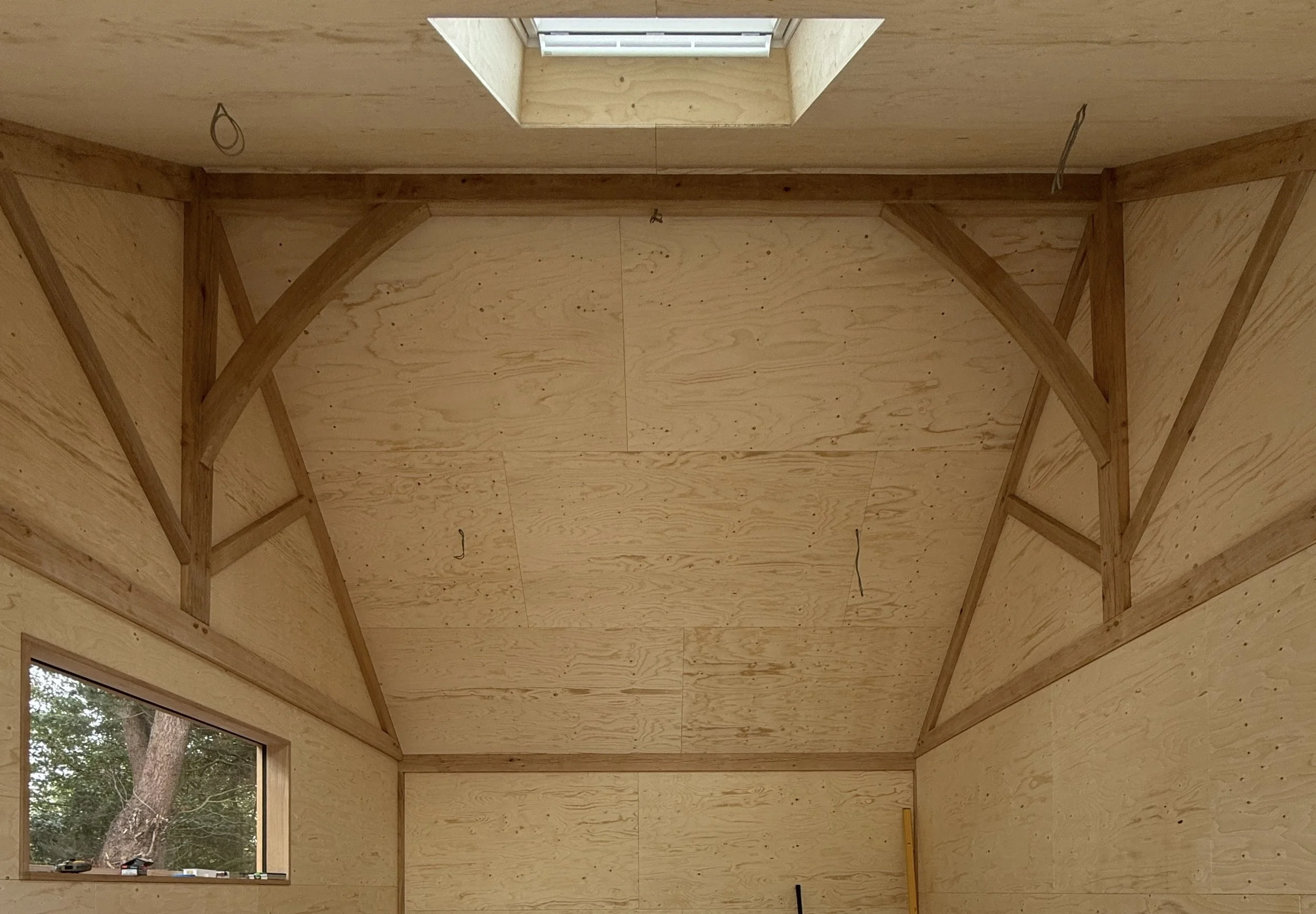 Ply-lined vaulted studio