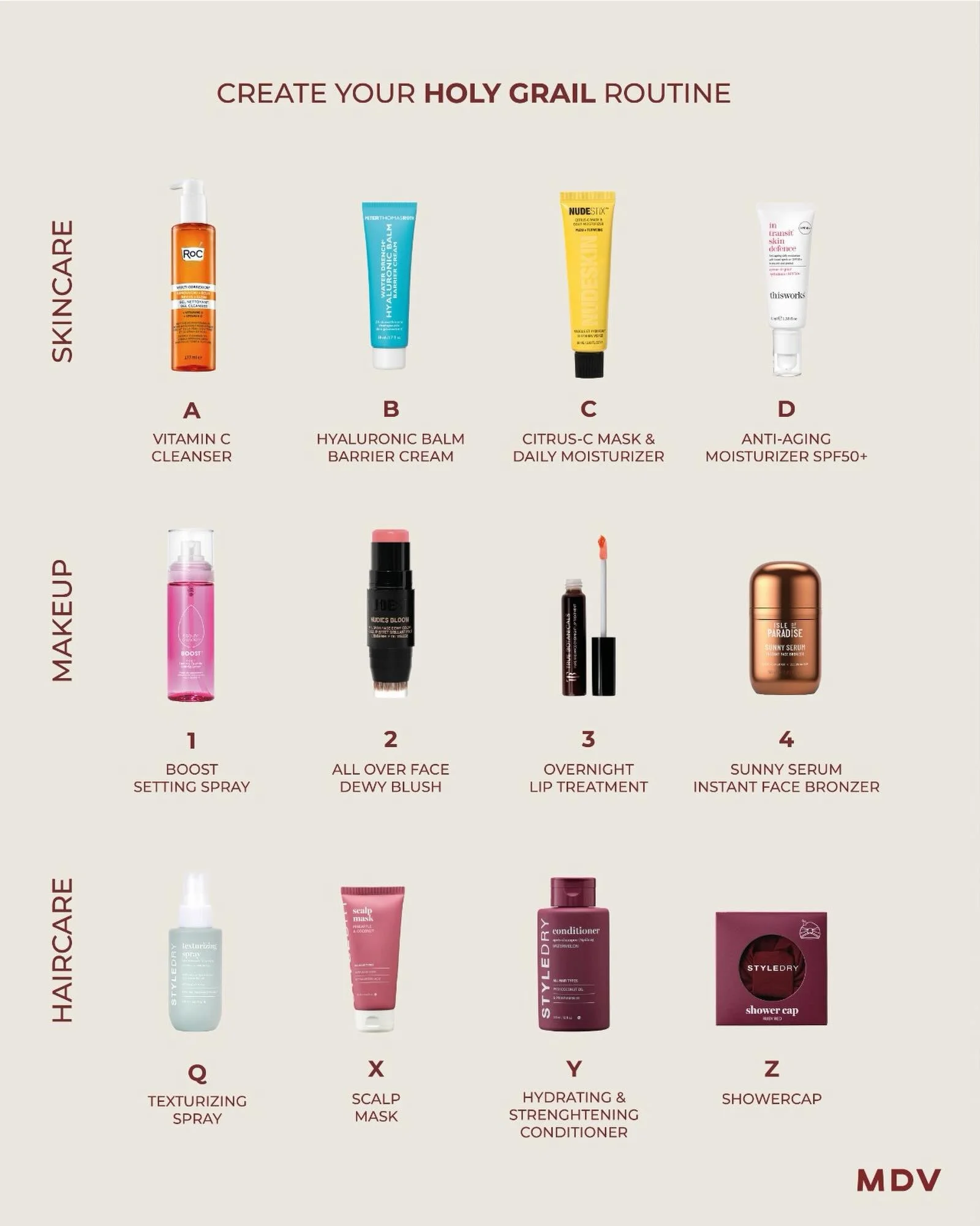 Build your ultimate Holy Grail beauty routine ✨

Choose your favorites from skincare, makeup &amp; haircare and create your perfect combo.

Which products are making it into your routine? Comment below 👇