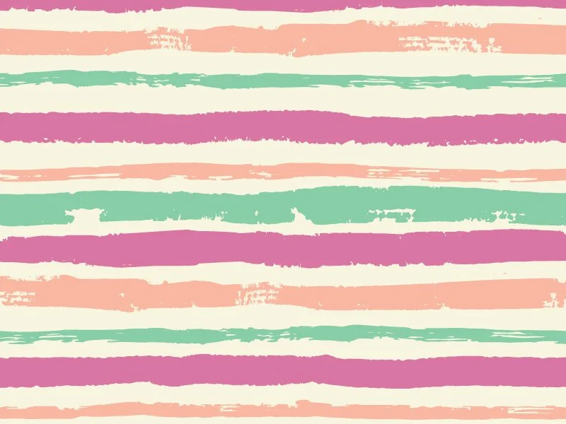 Striped pattern with pastel pink, green, purple, and peach horizontal brush strokes.