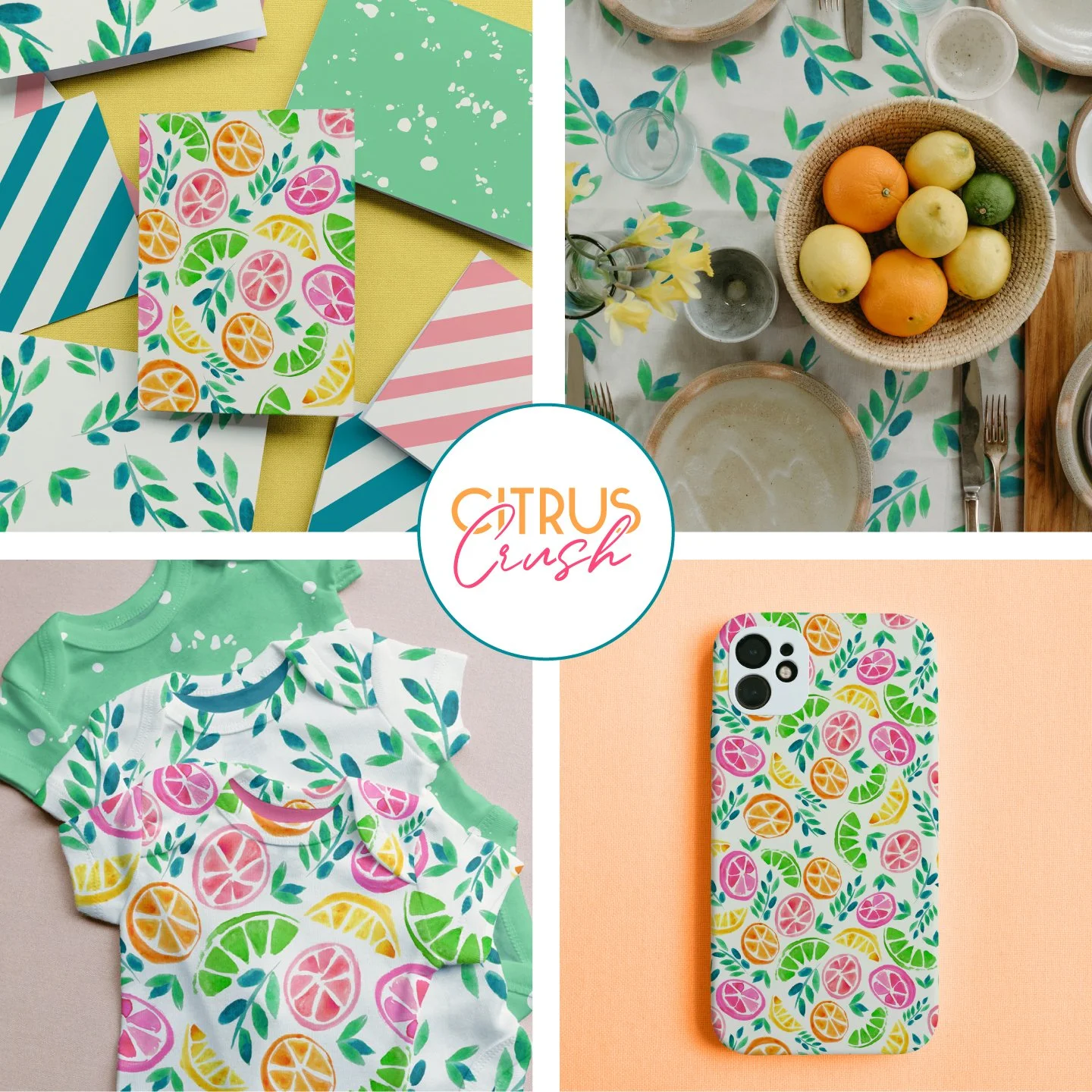 Citrus Crush - Repeating Pattern Bundle