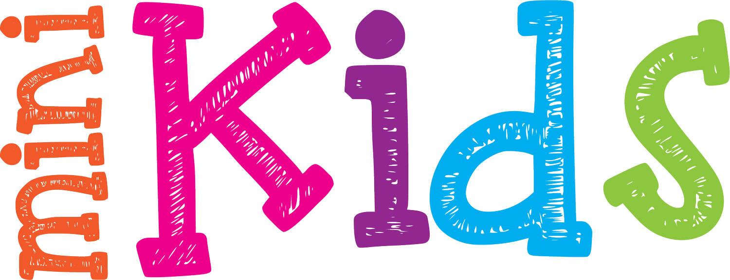 Colorful letters spelling out 'Mental Kids' with a vertical orange 'Mental' on the left, and large pink, purple, blue, and green letters for 'Kids'