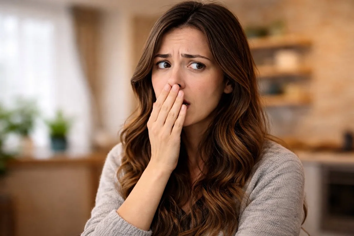 woman with bad breath in nyc