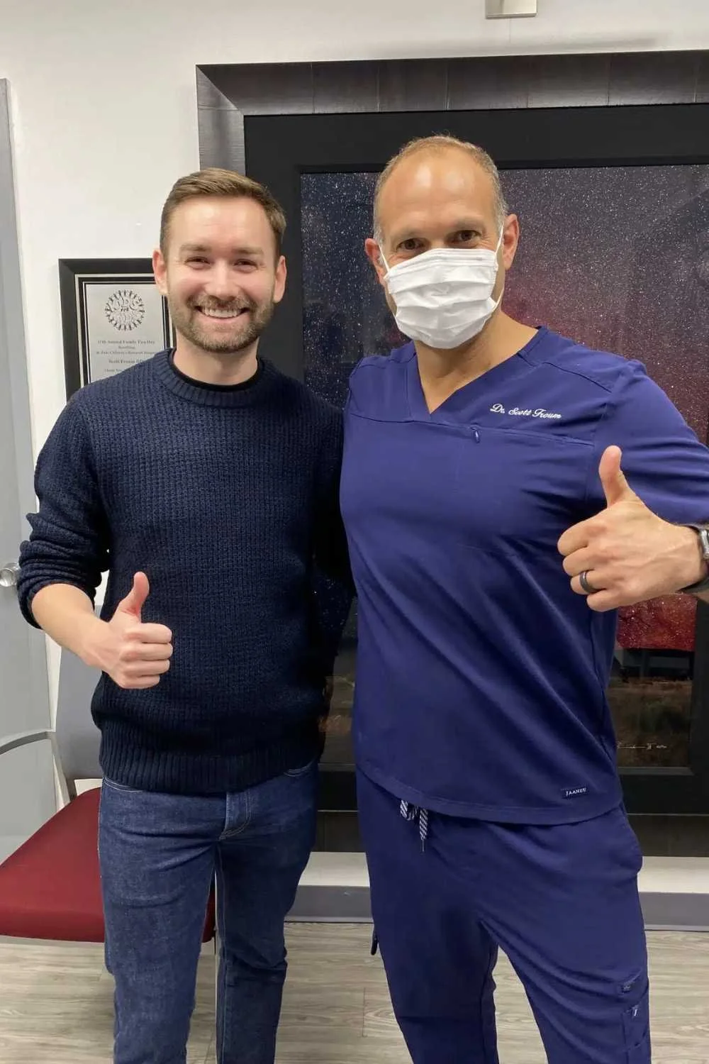 male patient with doctor