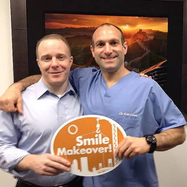 Dr. Scott Froum and a patient who needed a gummy smile correction or procedure in nyc