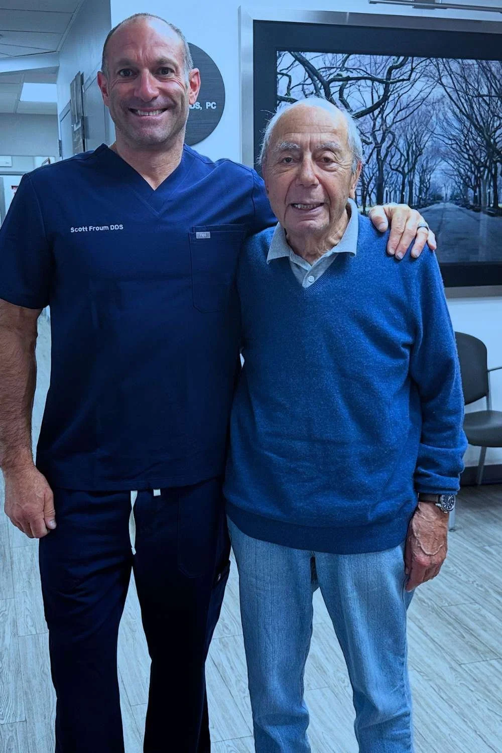Dr Froum with older patient
