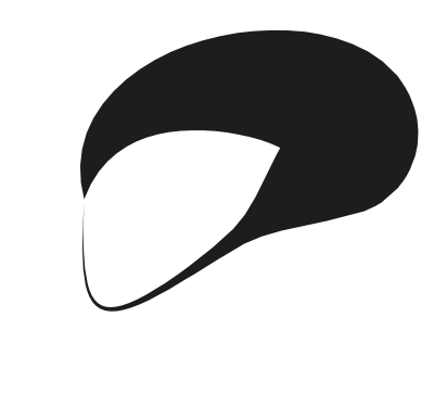 A black stethoscope on a black background.