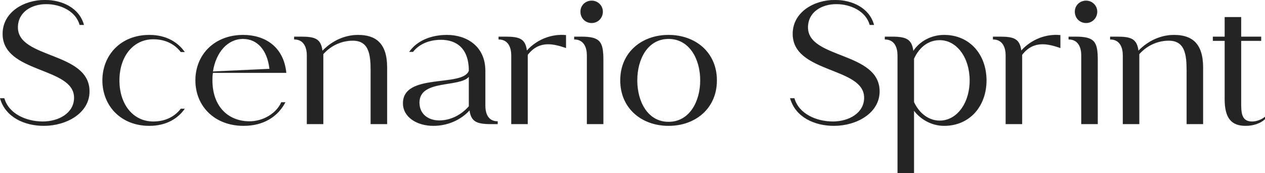 Text that reads 'Scenario Sprint' on a black background.