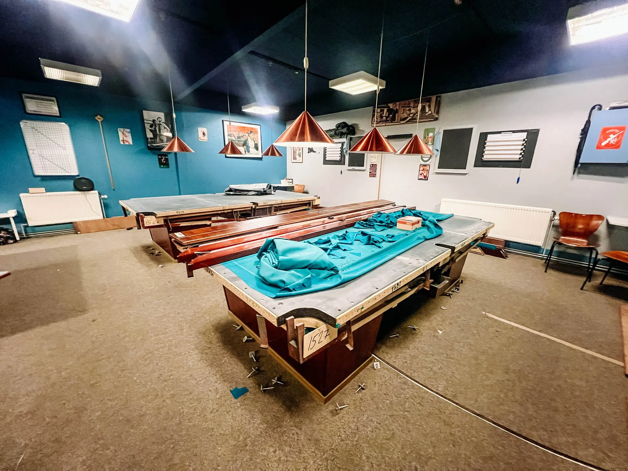 Billardafdelingen opgraderer med støtte fra Valby Lokaludvalg!