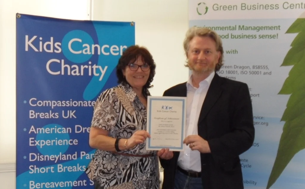 Green Business Centre donates to Kids Cancer Charity