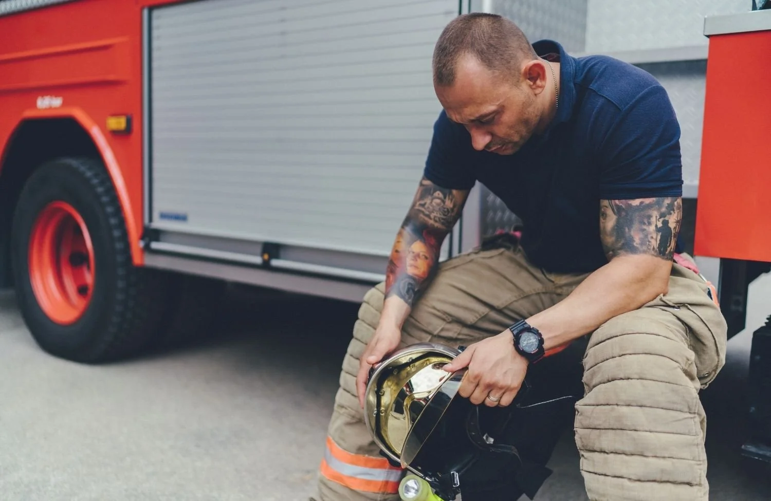 a firefighter considering therapy for first responders