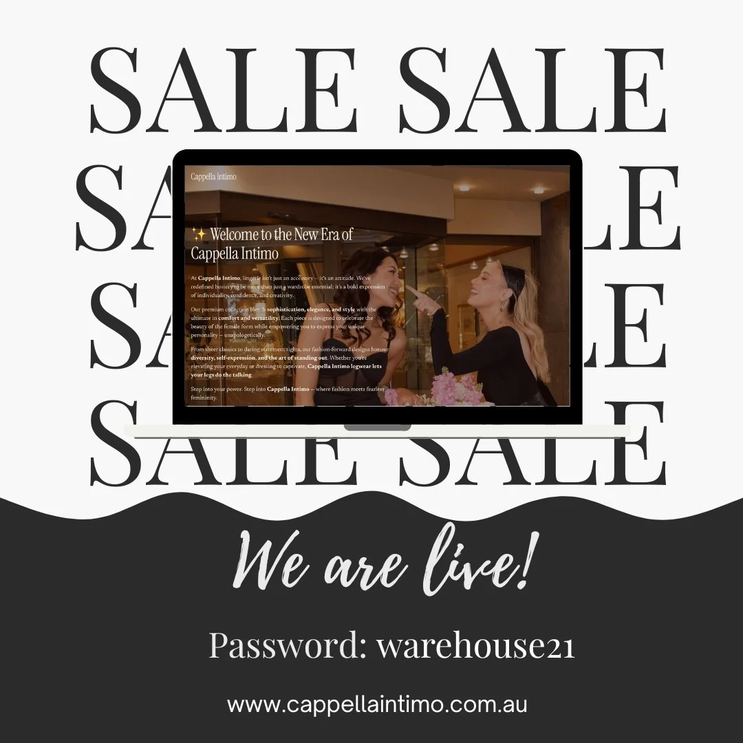 The doors are OPEN 
Our 40&ndash;70% Off Sale is officially live to the public 

Grab your faves, treat yourself, and score the savings while you can.
But hurry&hellip; once they&rsquo;re gone, they&rsquo;re gone (RUN don't walk)

#Capellaintomo #war