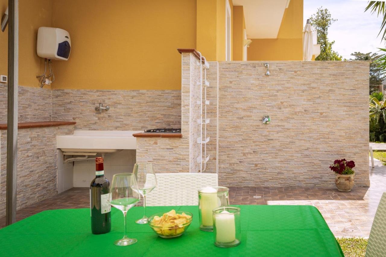 Outdoor shower and sink