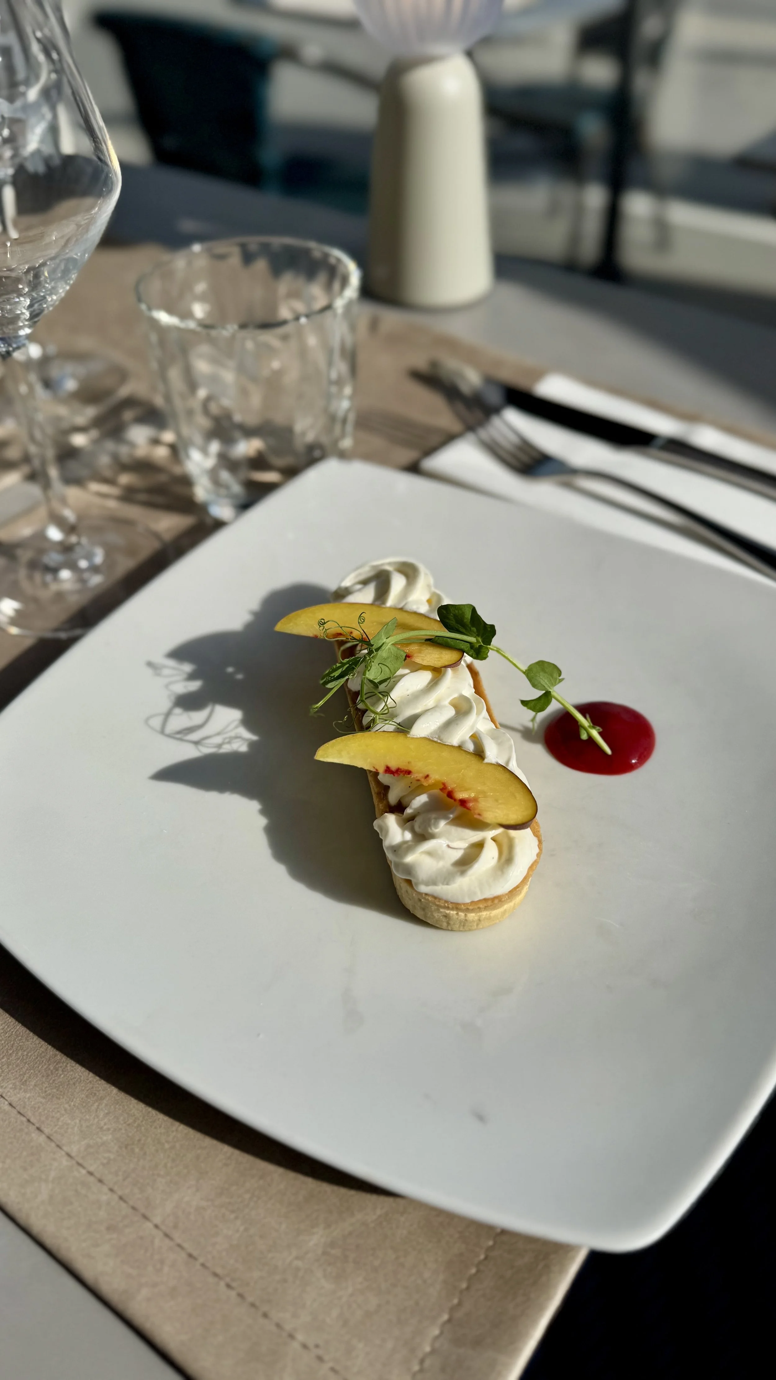 Tartelette nectarines Surcouf Cancale