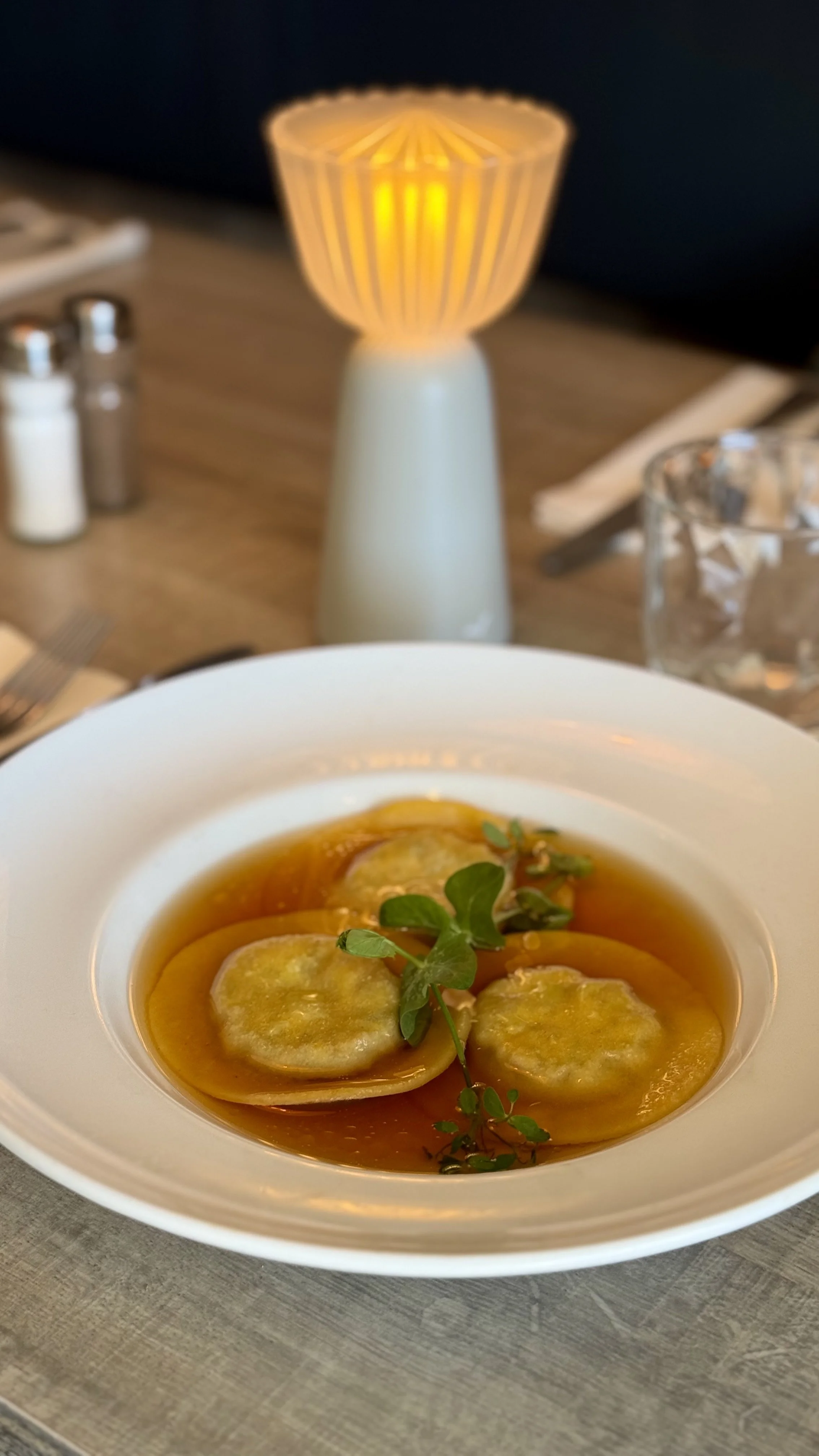 Ravioles de champignons Surcouf Cancale