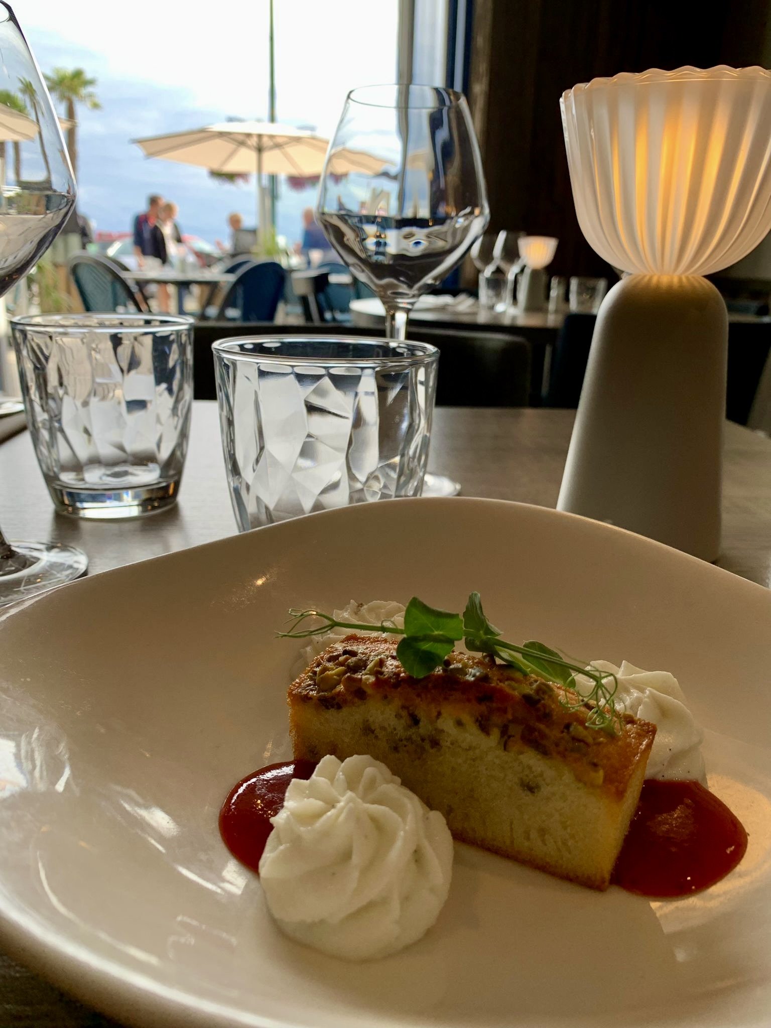 Financier Pistache crème de ricotta Le surcouf Cancale