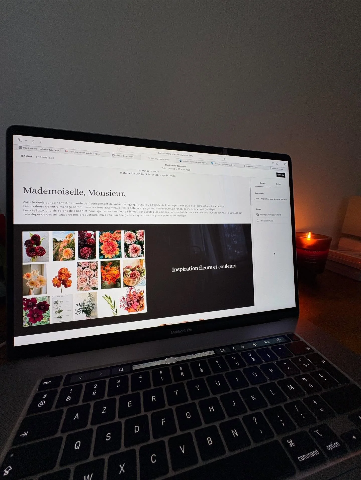 La rentr&eacute;e, c&rsquo;est le retour des projets et des r&ecirc;ves en construction 🍁
Derri&egrave;re mon &eacute;cran, je travaille d&eacute;j&agrave; sur les mariages &agrave; venir : couleurs, inspirations et cr&eacute;ations uniques pour sub
