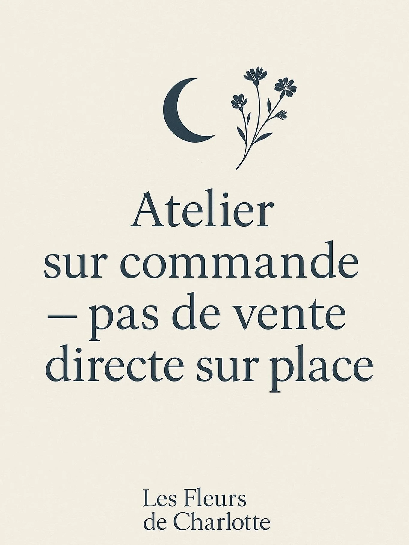 ✨Petite mise au point florale✨

Depuis l&rsquo;ouverture de Les Fleurs de Charlotte, j&rsquo;ai re&ccedil;u beaucoup d&rsquo;amour, de messages et de visites spontan&eacute;es ! Merci du fond du c&oelig;ur 🖤
Mais je me rends compte que le mot &laquo