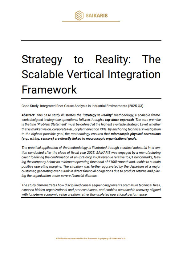 Saikaris Strategy to Reality framework
