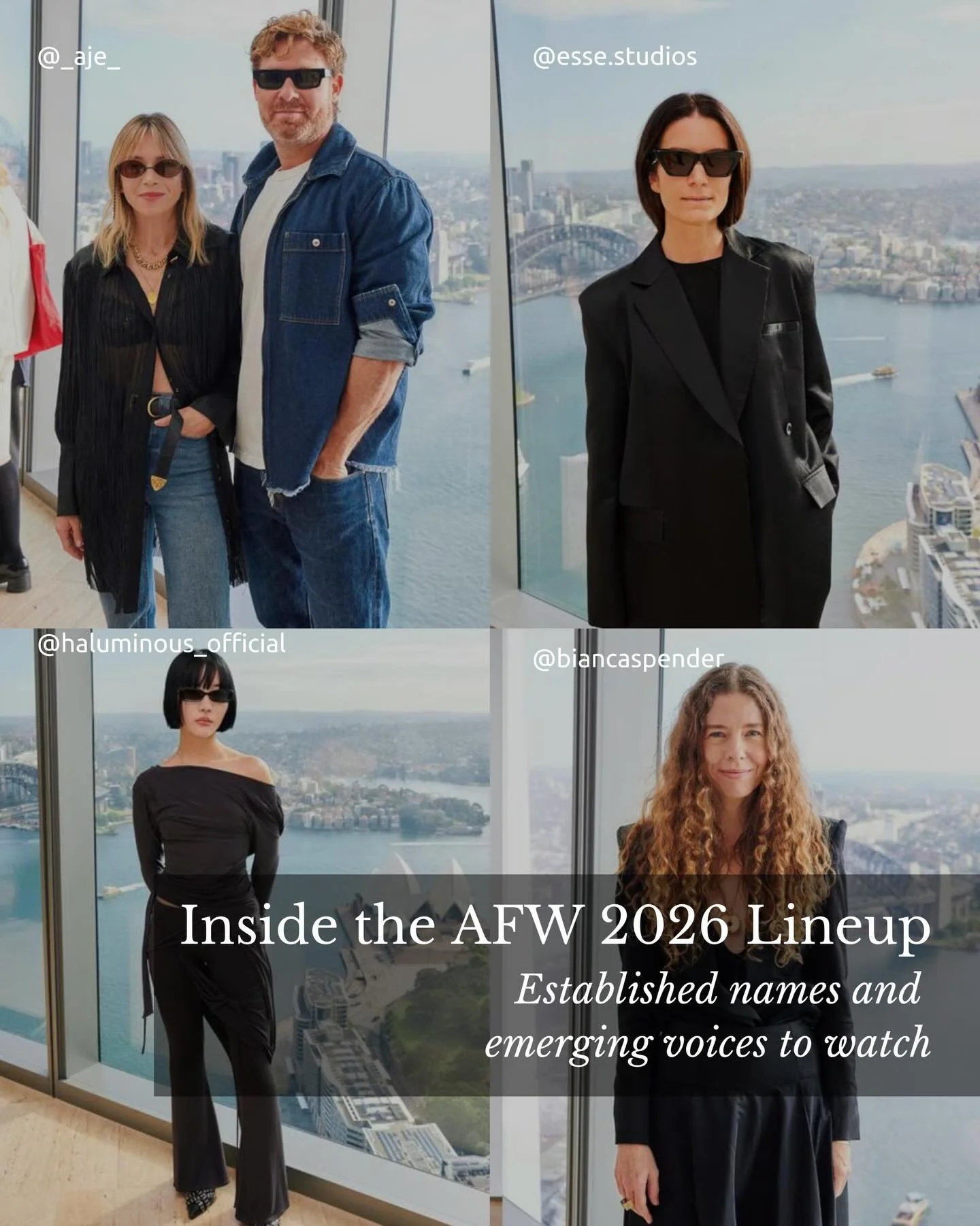 The 2026 Australian Fashion Week lineup has been revealed, bringing together some of the country&rsquo;s most defining and emerging voices.

Designers presenting include Aje, Bianca Spender, Nagnata, Commas, Esse, Hansen &amp; Gretel, Ngali, and Toni