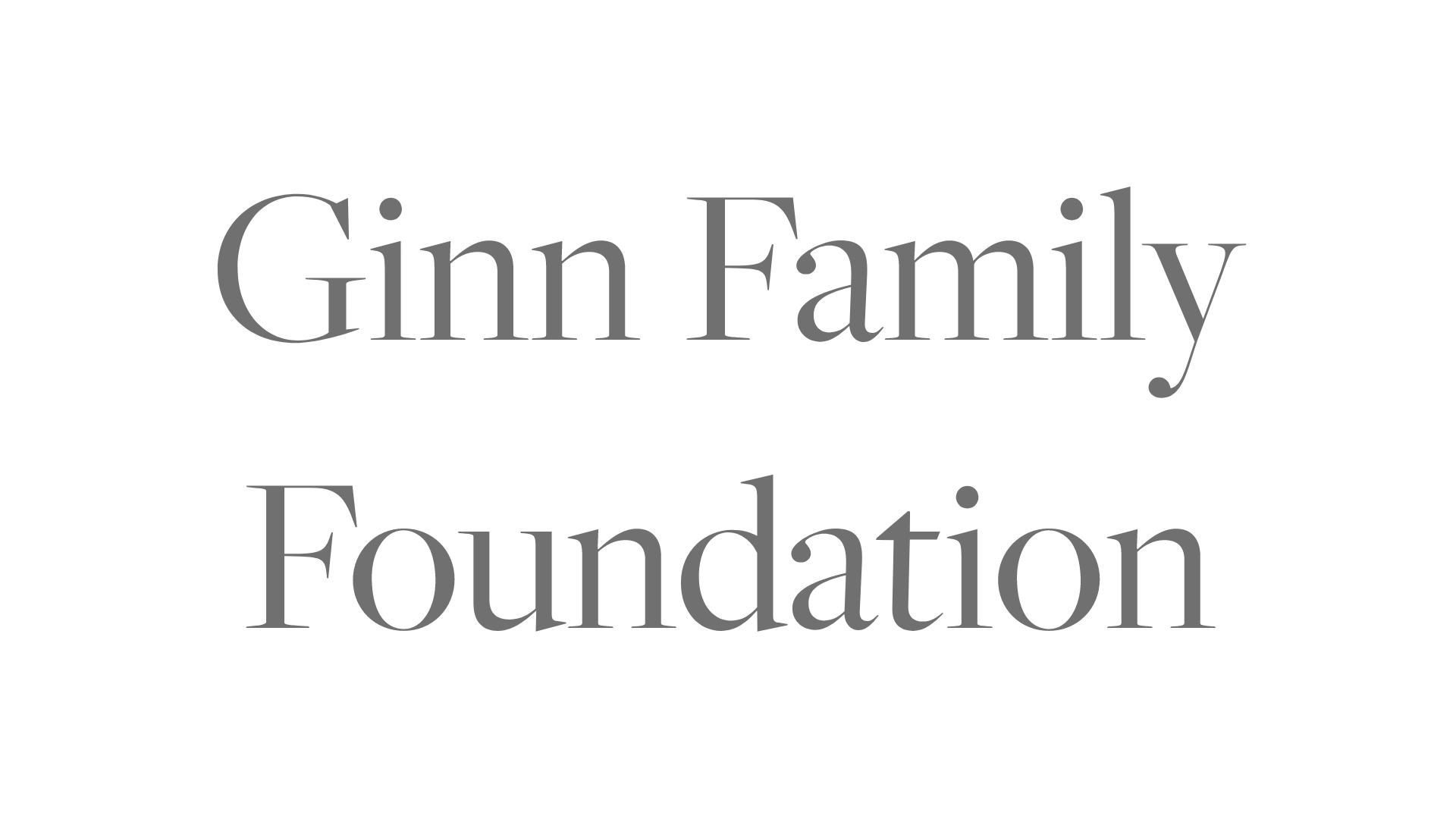 The logo of the GINN Foundation featuring three stylized human figures in a group, followed by the bold text 'GINN Foundation'.