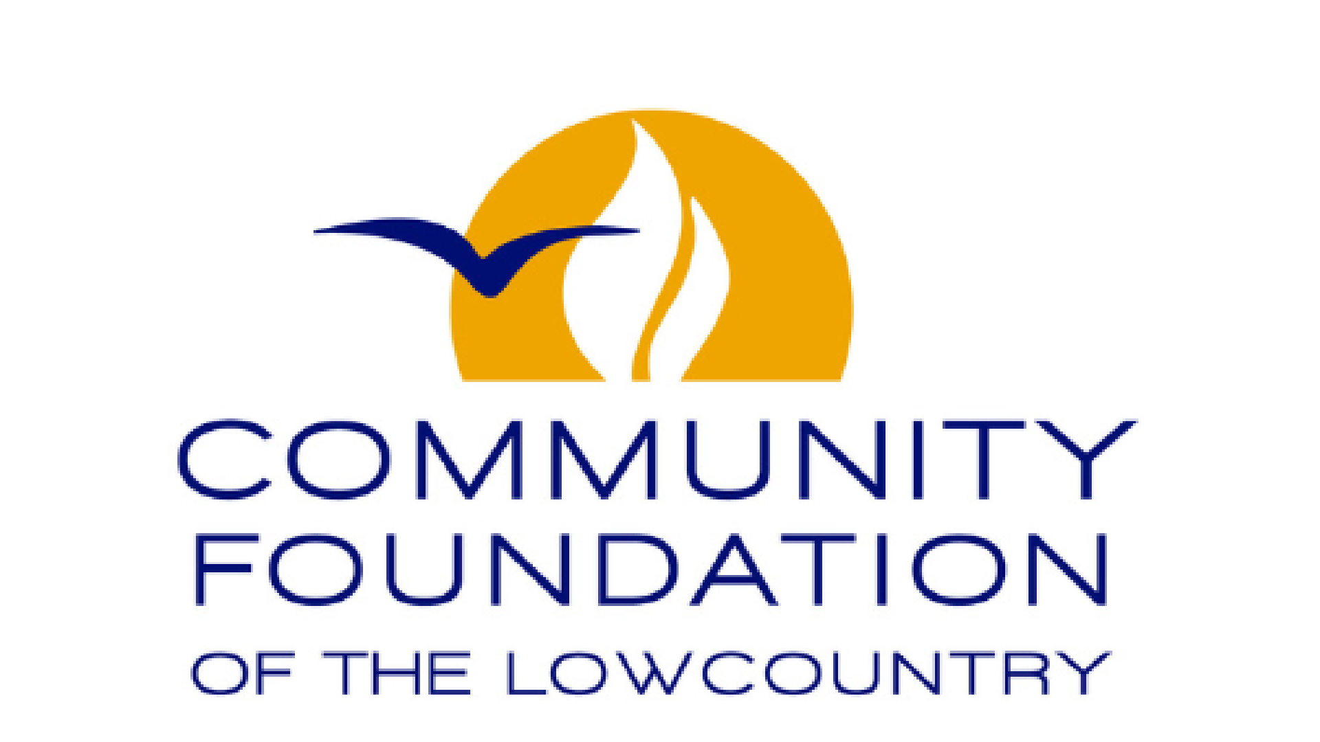 Logo of the Community Foundation of the Lowcountry featuring a stylized bird and flame with the organization's name below.