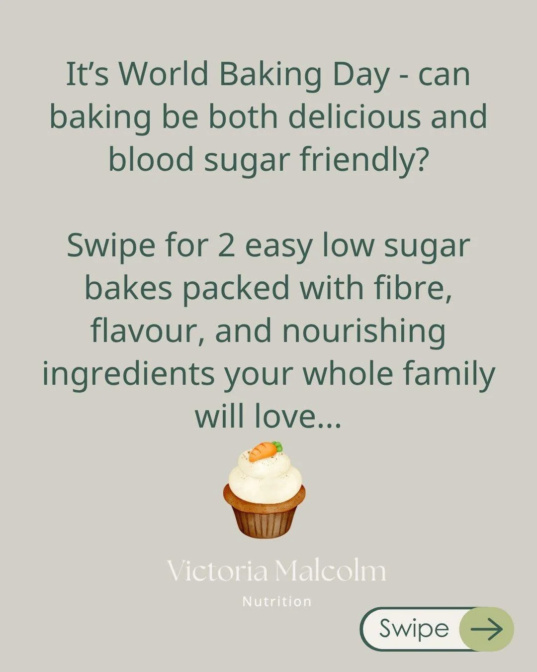 Celebrating World Baking Day with nourishing bakes that are naturally lower in sugar, high in fibre, and perfect for balanced energy 🍰

As a registered nutritional therapist, I love recipes that support blood sugar balance without sacrificing flavou