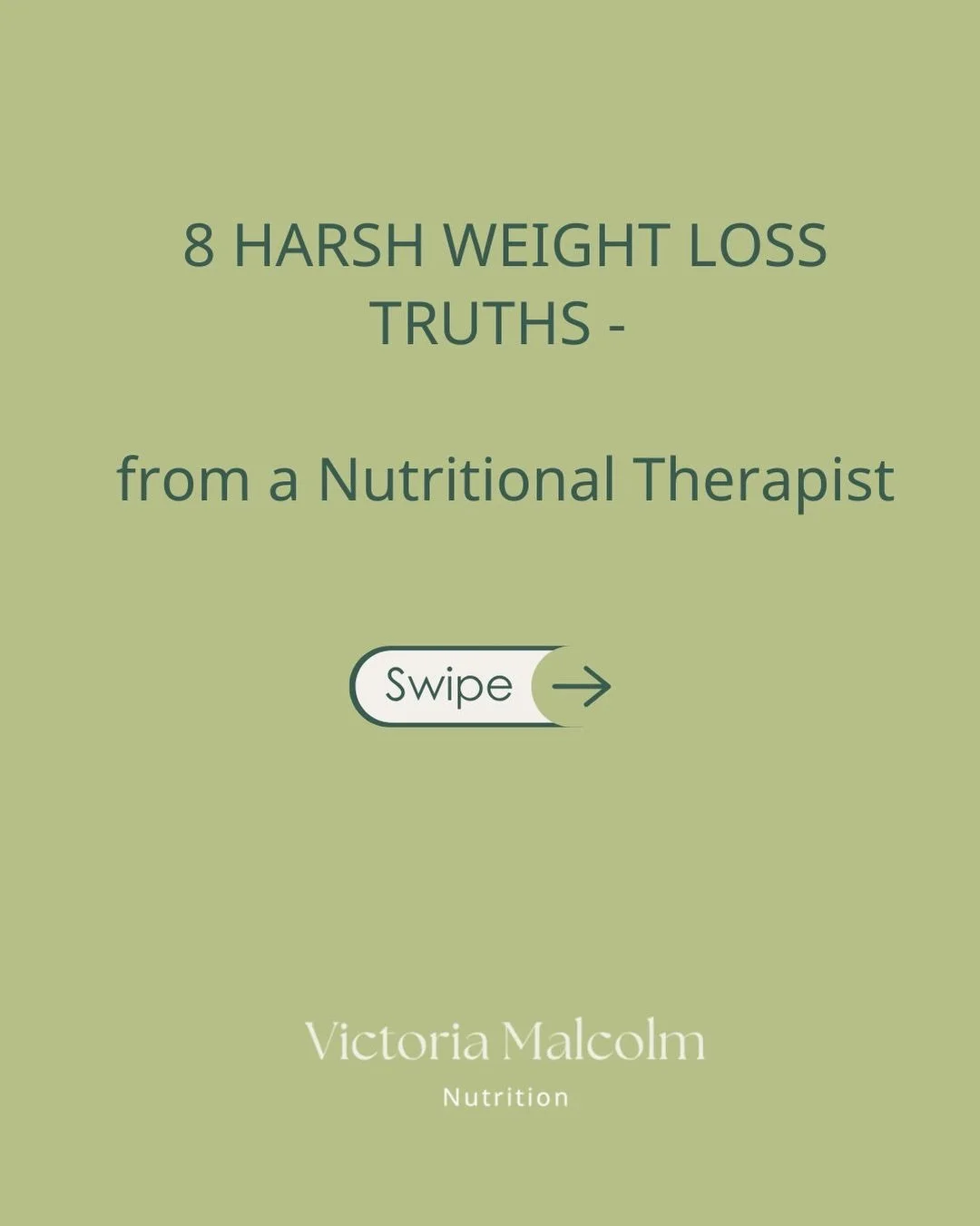 HARSH WEIGHT LOSS TRUTHS - from a nutritional therapist 👇

Most people don&rsquo;t struggle with weight loss because they&rsquo;re lazy or unmotivated. They struggle because they&rsquo;ve been sold half-truths, quick fixes, and plans that were never