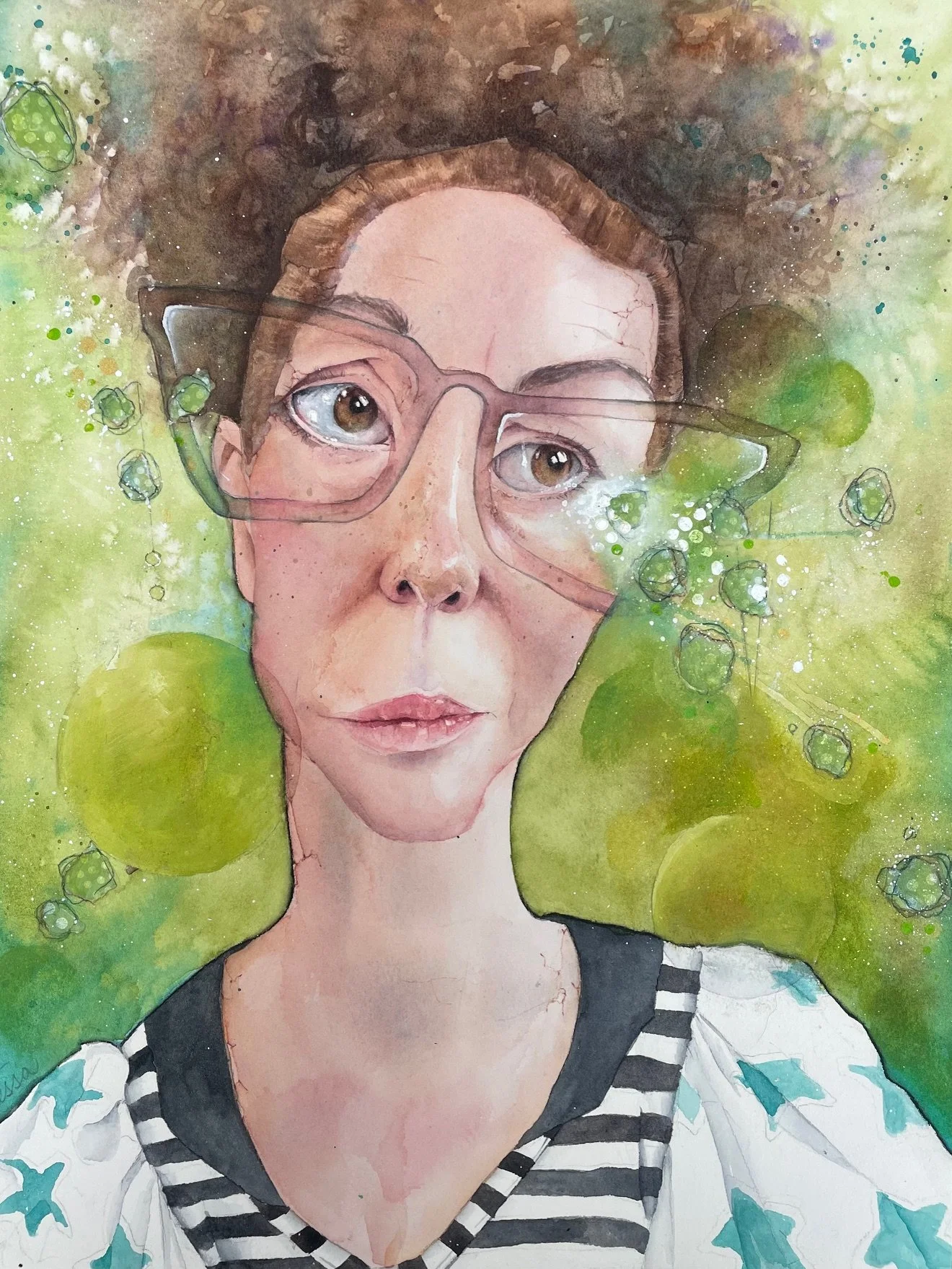 The Artist Sees the World Through Her Own Glasses