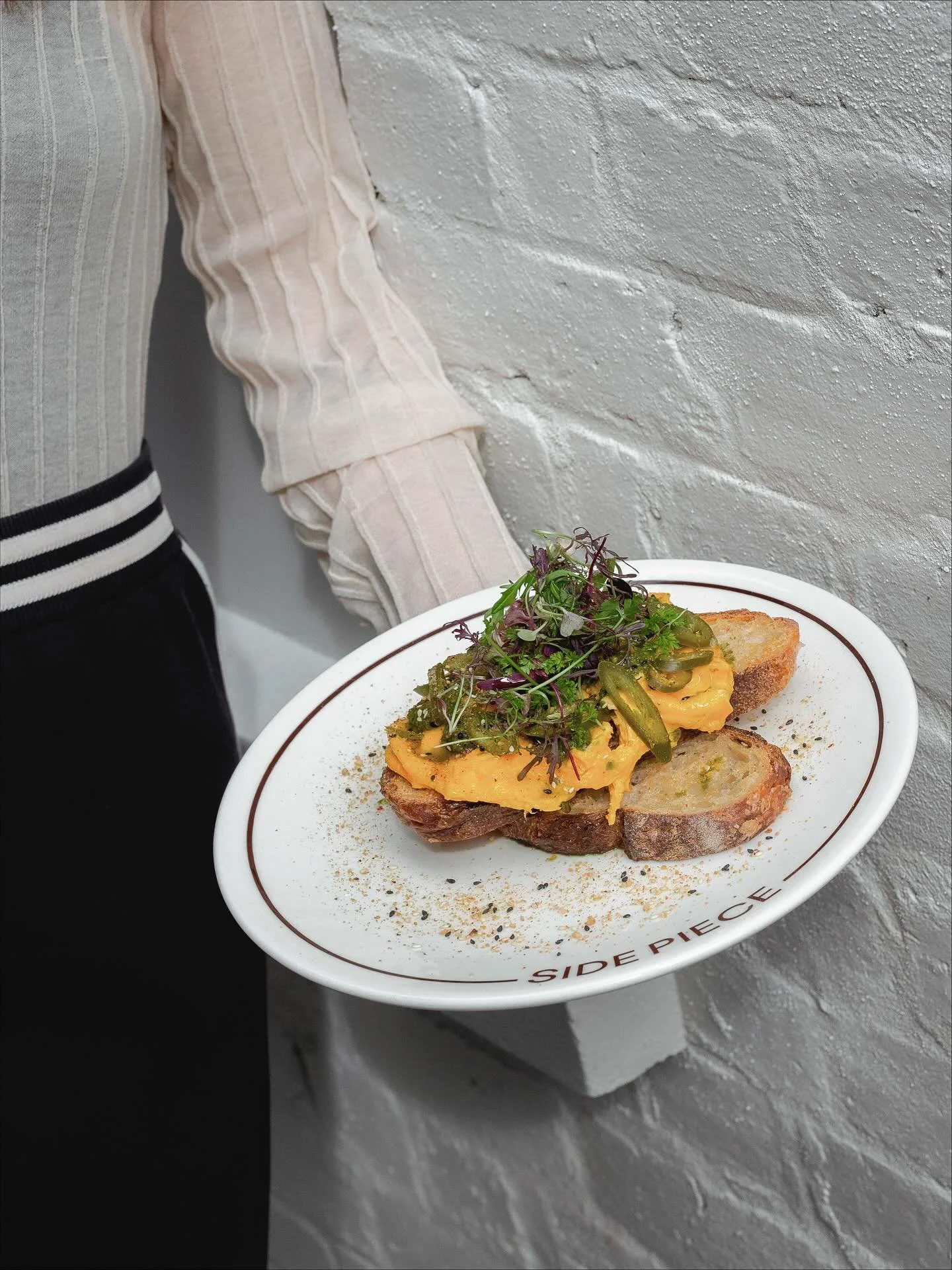 If you&rsquo;re in the mood for something a bit more substantial, try our Folded Eggs on sourdough served with gunpowder green harissa and pickled green chilli.

Now available to order via @skipapp