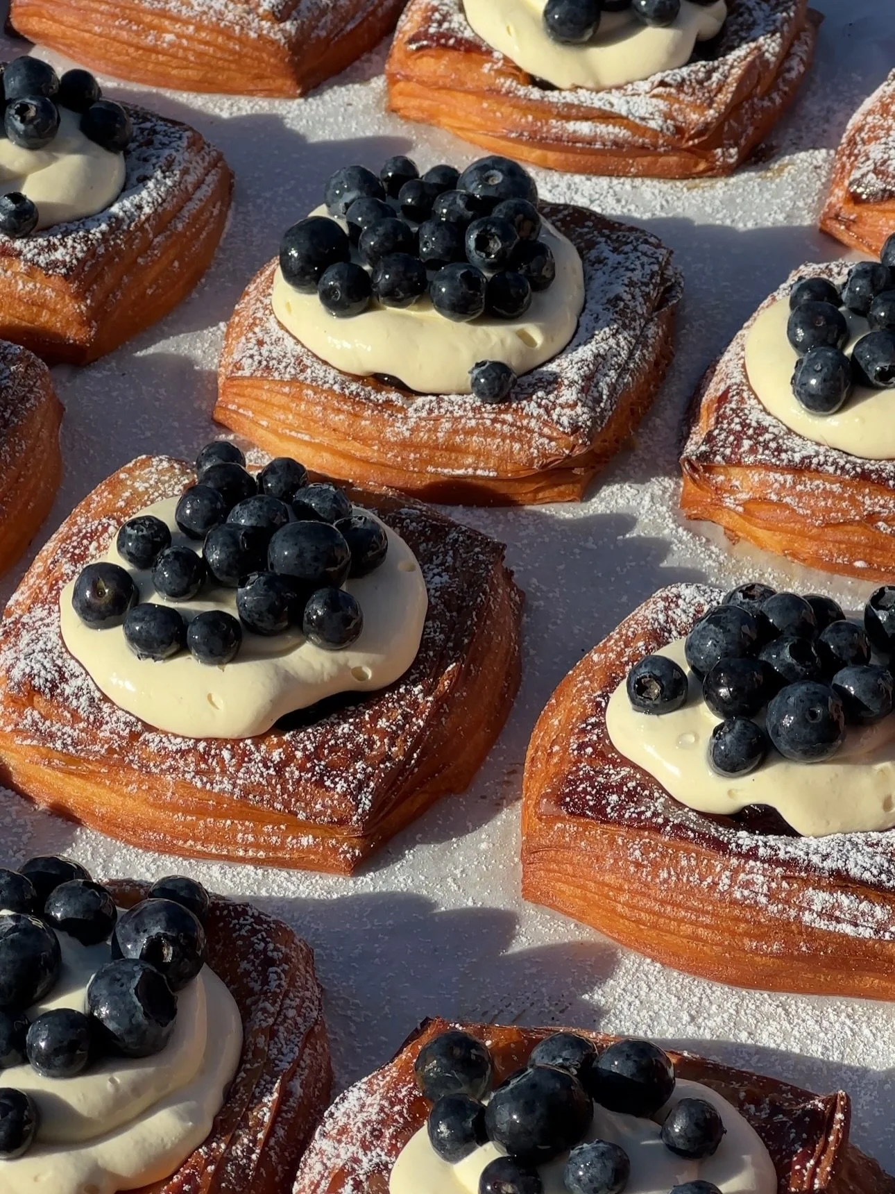 The danish of your November dreams. 

Vanilla sponge, blueberry jam &amp; cheesecake cream topped with fresh blueberries. 

Available till 10th December