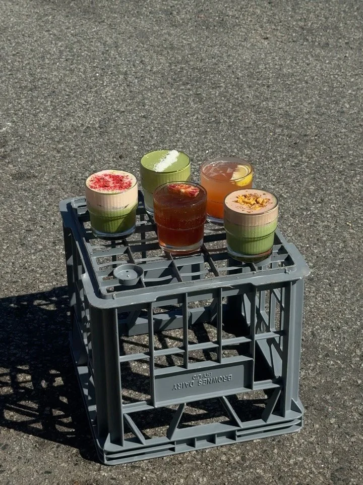 The summer of speciality drinks. 

Available to dine-in or takeaway.