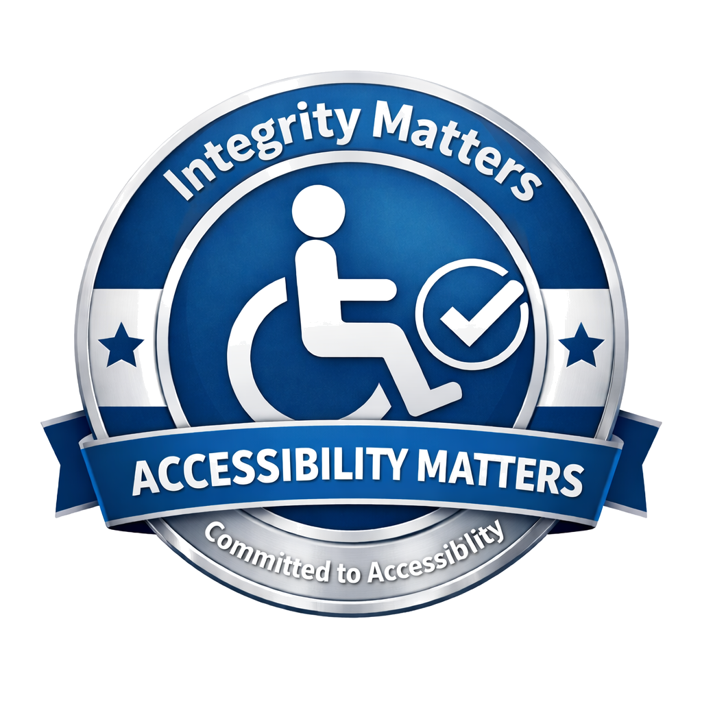 Accessibility commitment badge