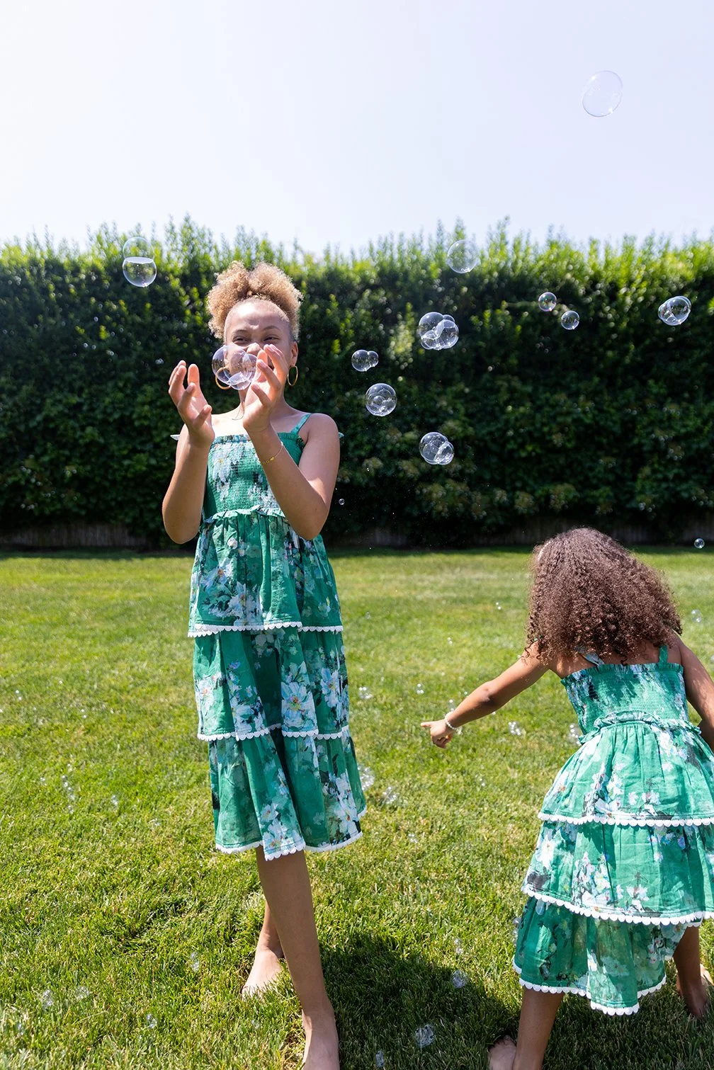 Hamptons sisters portrait family photo summertime