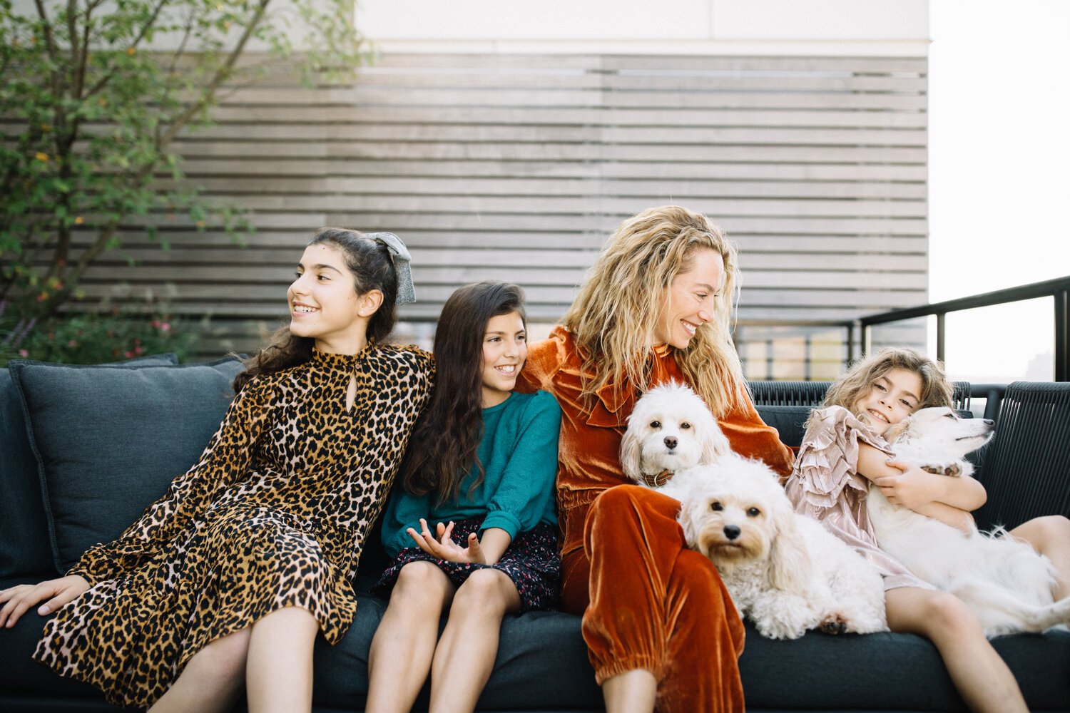 NYC family photo on the terrace west village